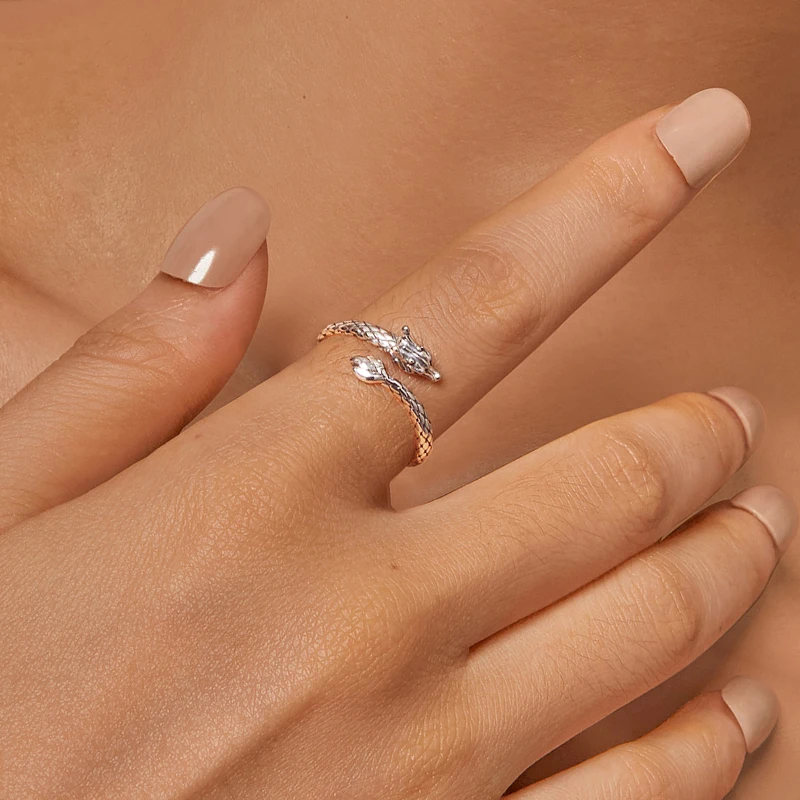 Women's 925 Sterling Silver Dragon Ring