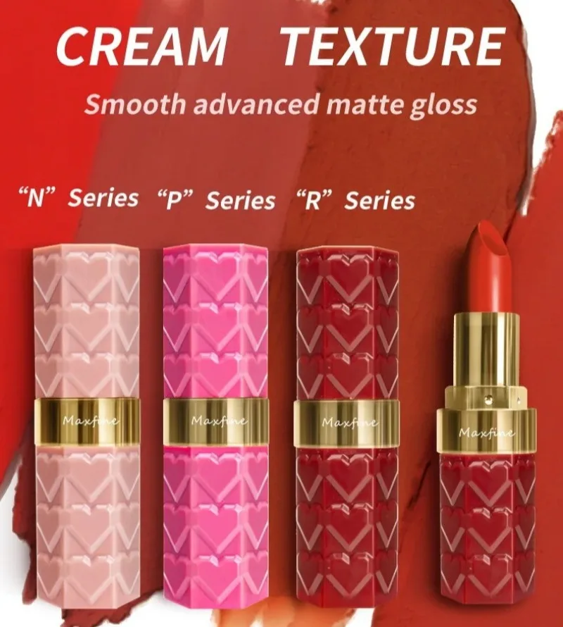 Lápices labiales mate desnudos, 4 colores, resistente al agua, lápiz labial de larga duración, no se decolora, lápices labiales de terciopelo rosa y rojo desnudo, maquillaje cosmético