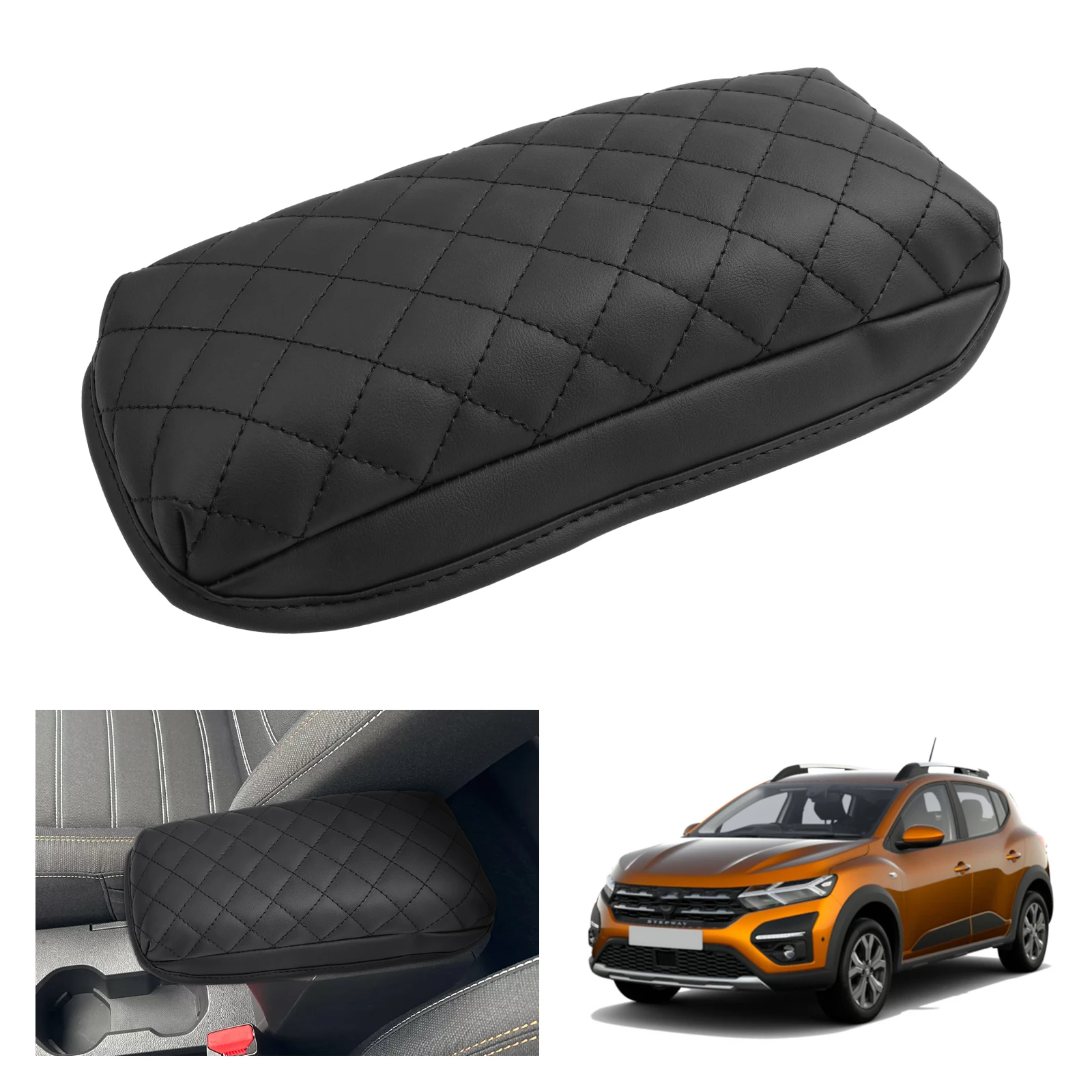 RUIYA Car Central Control Armrest Pad for Dacia Sandero 3 / Sandero Stepway III / Dacia Jogger Auto Sandero 3 Accessories 2024