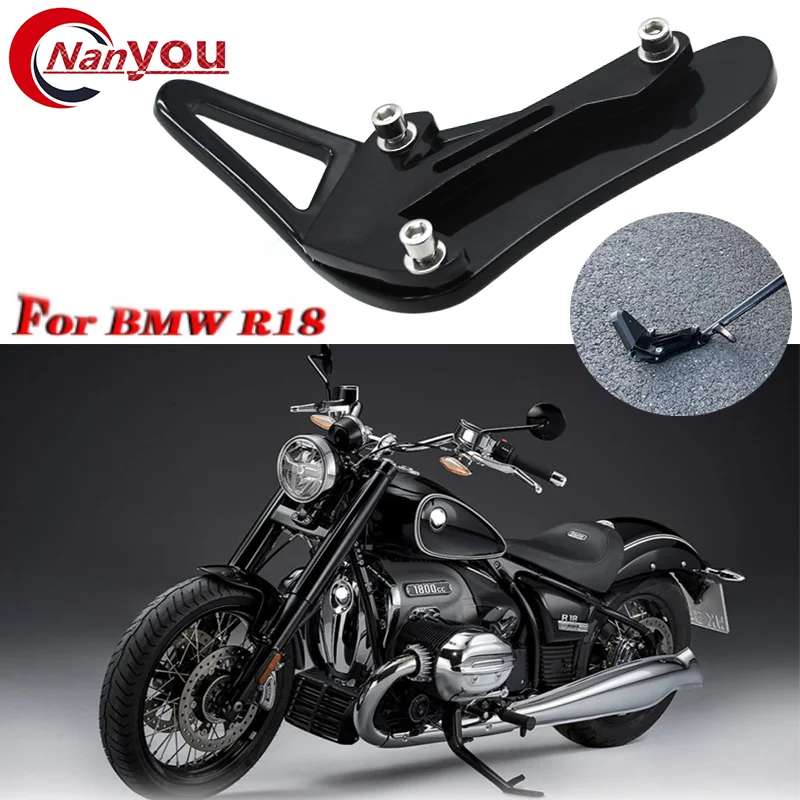 R-18 Motorcycle  Kickstand Foot Side Stand Extension Enlarge Support Pad Accessories For BMW R18 R 18 Classic 2020 2021 2022