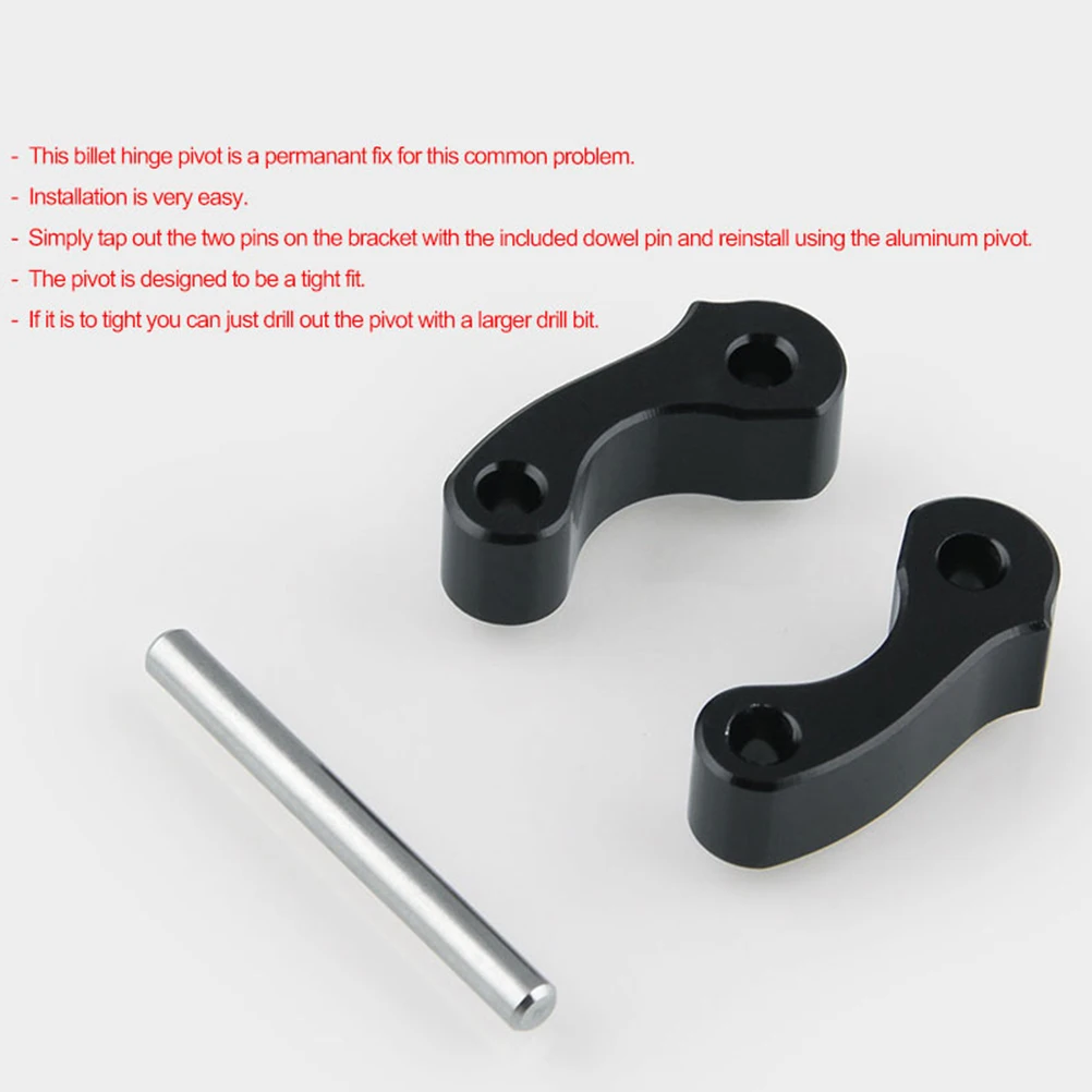 

1 Pair Aluminum Alloy Car Window Latch Hinges Corrosion Resistant Replacement For 95-04 00-06 Easy Installation