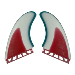 MR Surfboard Twin sets Fins UPSURF FUTURE Fin Box Compatible Solid Fiberglass Keel Surfing Fins Thruster(2 Fins)  Side Quilhas