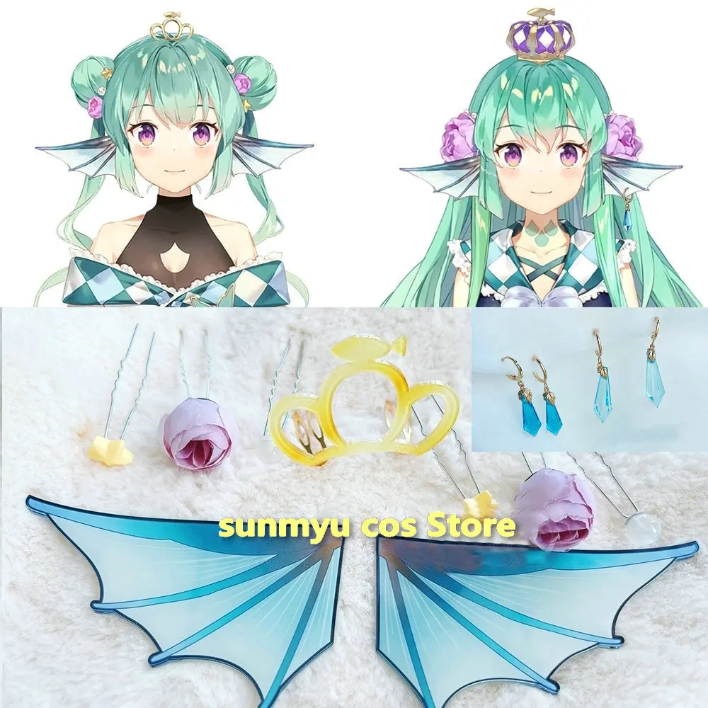 Anime hololive vtuber nanaka kyou hairpin headdress cosplay acessórios adereços headwear