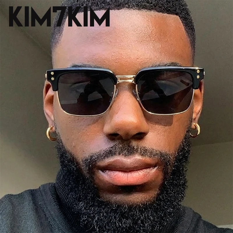 

Vintage Punk Square Sunglasses Men 2026 Photochromic Luxury Designer Driving Eyewear Retro Steampunk Sun Glasses For Male Shades