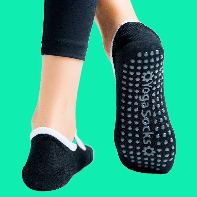 Calcetines deportivos transpirables de alta calidad para mujer, medias antideslizantes con amortiguación para Yoga, Pilates, Ballet y Fitness, 3/5 pares