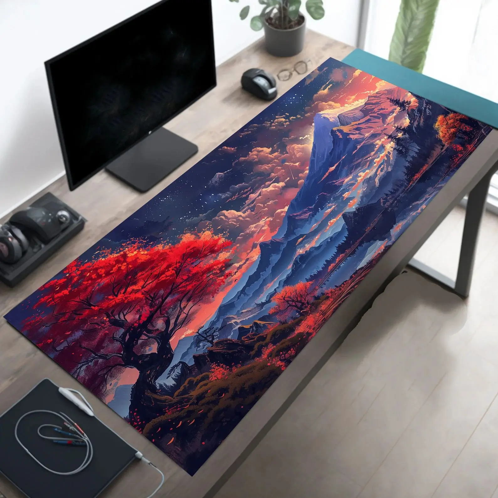 

Play Mat Mt Fuji Mouse Pad, Japanese Office Gamer Accessory, Japan Desk Pad Mousepad XL, Japanese Gaming Accessories Mouse Mats