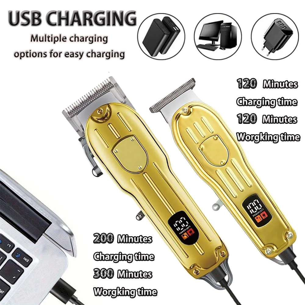 PProfessional электрическая машинка для стрижки волос, машинка для стрижки бороды, комплект для стрижки волос для дома, парикмахерская, мужской триммер для волос, электробритва, машинка для стрижки волос