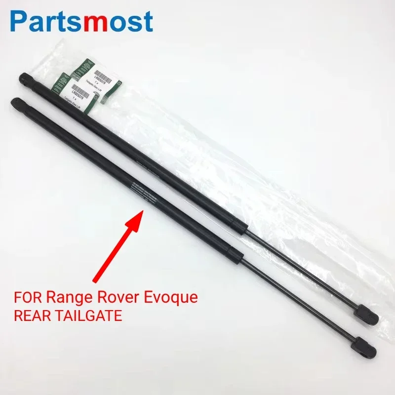 2 peças de molas a gás da porta traseira para land rover range rover evoque 2012-2015 suporte de suporte de suporte de gás elevadores de gás bj32406a10ab lr 025379