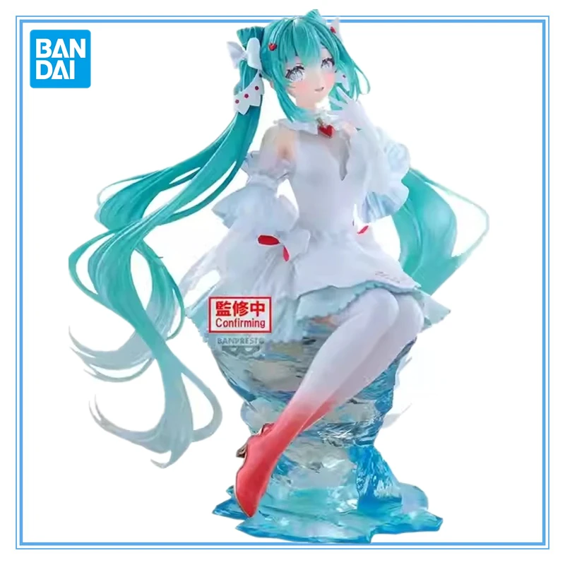 BANDAI en stock, figurines originales BANPRESTO Vocaloid Hatsune Miku EVOLVE Clearluxe PVC 18CM, figurines d'action, jouets, cadeaux