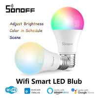 SONOFF B05-BL WiFi Smart Light Bulb E27 RGB LED Lamp Warm White Colorful Dimmable Voice Control For Alexa Google Home eWelink