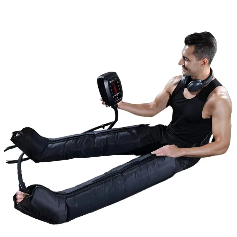 

Wireless Air Compression Leg Massager with 2000mAh Battery 5 Airbags 3 Modes Type-C Rechargeable OEM for Sports Recovery