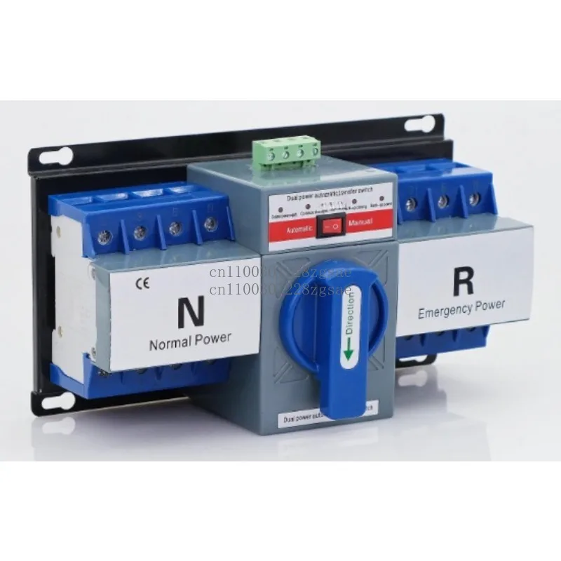 

Автоматический переключатель двойного питания уровня CB 2P63A220V, однофазный двухканальный автоматический преобразователь