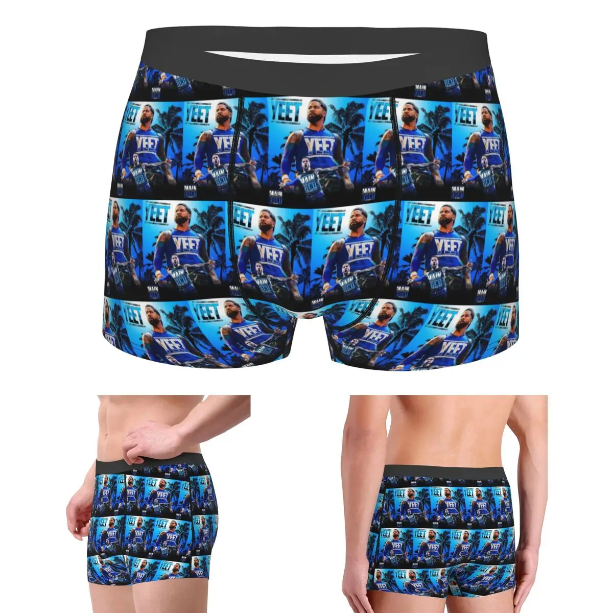 

Boxer Underpants Shorts Jey Uso Yeet Vintage Graphic Printed Panties Male Soft Underwear for Homme Man Boyfriend Gift
