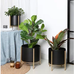 Offer Simple Iron Art Plant Stand Creative Balcony Storage Shelf Round Landing Flowerpot Stand Versatile Scene Rack for Plants