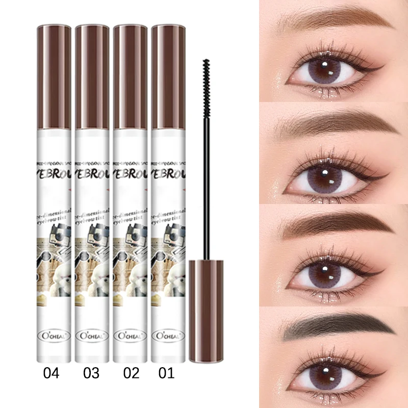 滑らかな3D眉毛染め、色持ちが長持ち、防水性と耐汗性、汚れにくい、ナチュラルなメイク効果