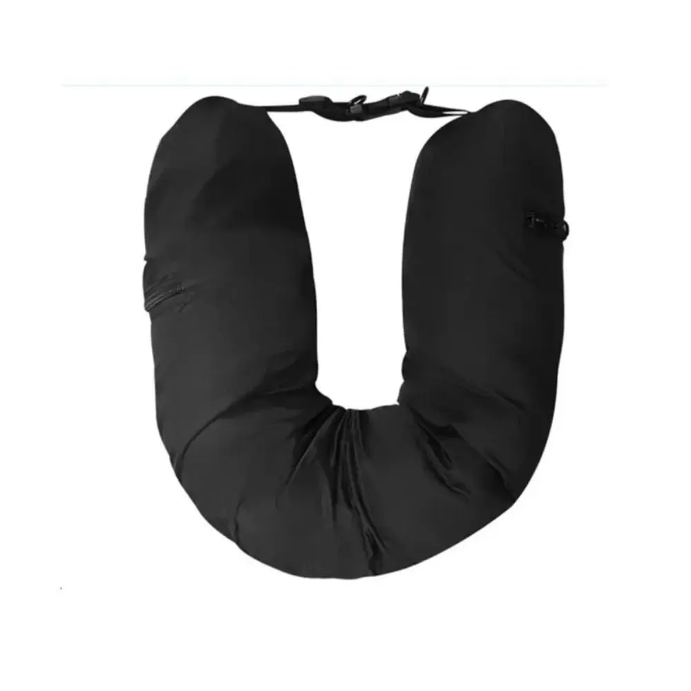 Fillable Travel Neck Pillow Stuff With Clothes Pillowcase Storage Bag Lycra Fabric Waterproof Carry Portable Travel Bag Pillow