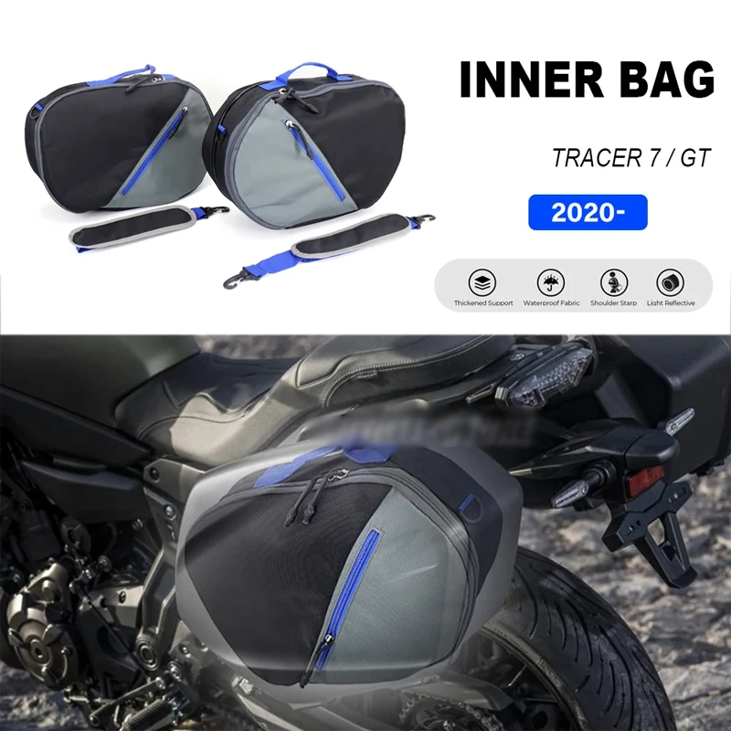 

For Yamaha Tracer7 TRACER 700 GT Tracer 7 2020 2021 2022 Motorcycle Side Luggage Bag Lined Bag Saddle Bag Duffle Bag