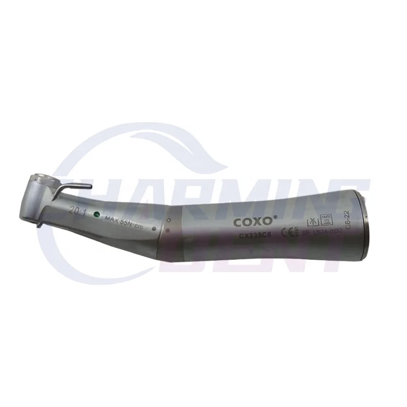 C6-22 20:1 contra angle low speed handpiece SOCO COXOs dentel surgical handpiece implant with LED fiber optic