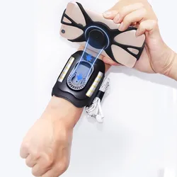 Running Armband Wristband 360°Rotatable Phone Holder Fit 4.5-7’ For Android IOS Samsung With Card Pockets for Running Cycling