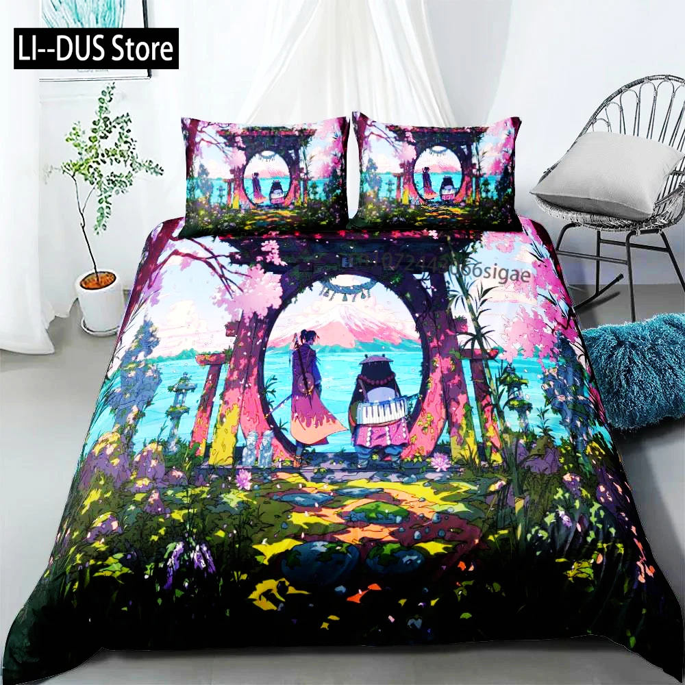 

Samurai Japan Art Bedding Set King Queen Double Full Twin Single Size Duvet Cover Pillow Case Bed Linen Set Duvet Cover Bed Set