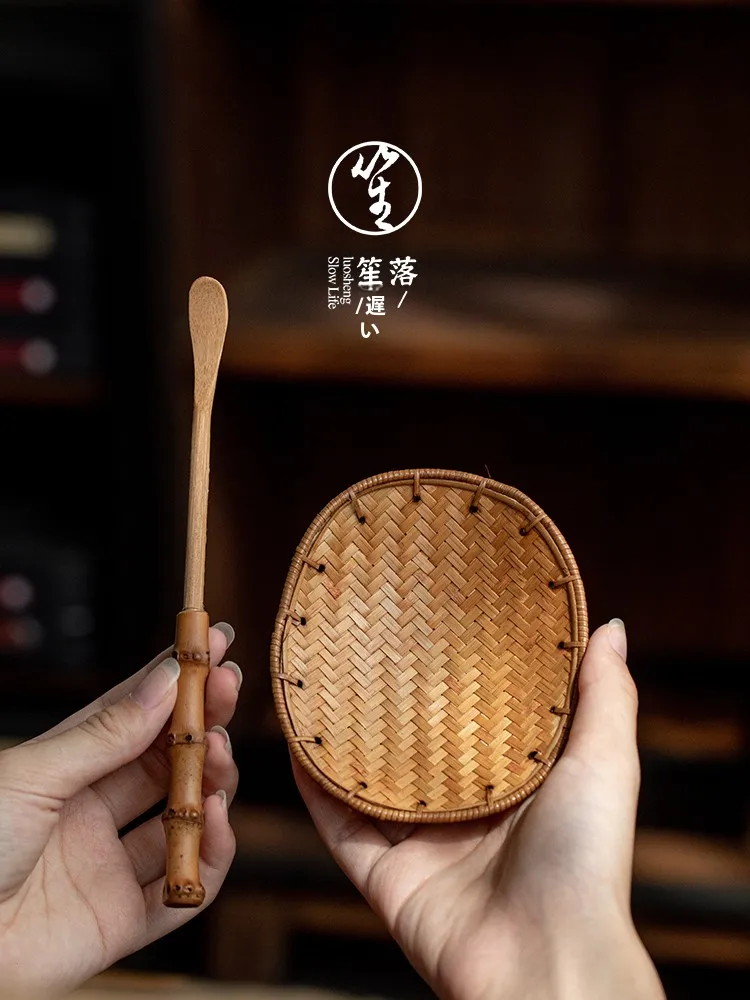 

Элитный чайный набор из бамбука Луэнг, состоящий из двух предметов, для китайской церемонии Гунфу, аксессуары для чаепития, для ценителей чая