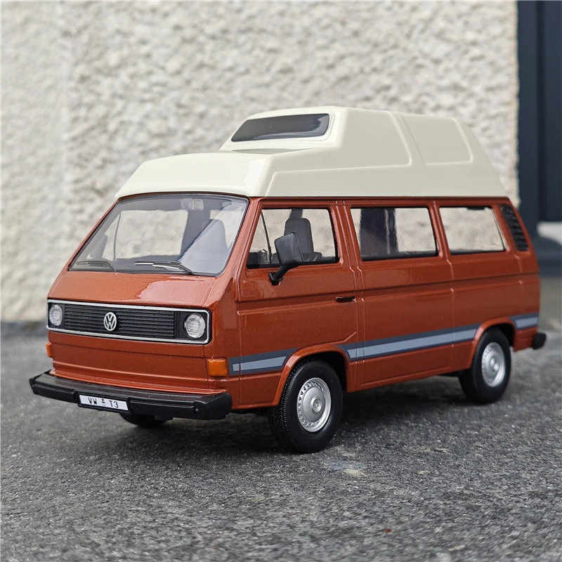 Motormax 1/24 VW TYPE 2 T3 합금 버스 자동차 모델, 다이캐스트 금속 클래식 차량, 자동차 모델 시뮬레이션 컬렉션, 어린이 장난감 선물