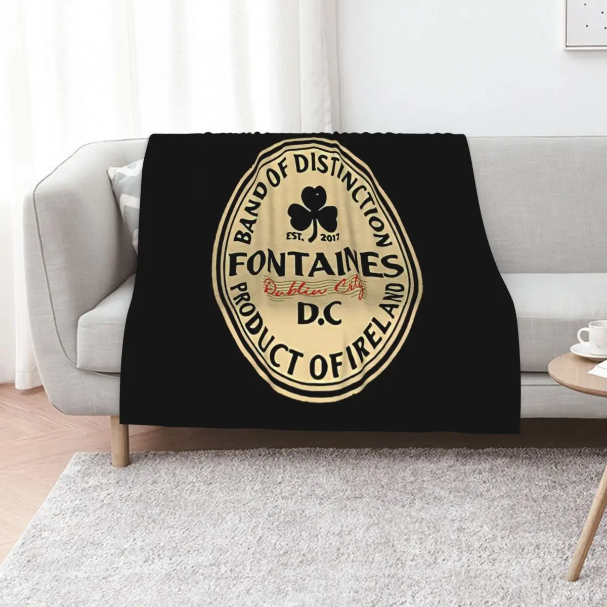 

Retro Logo Decal Fontaines Band Of Distinction Throw Blanket warm for winter For Baby Multi-Purpose Soft Beds Blankets