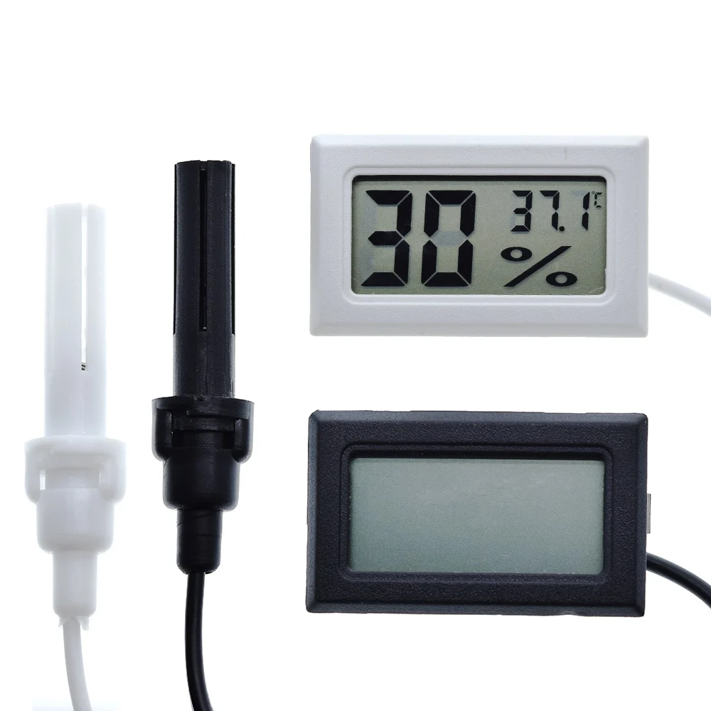 

Mini LCD Digital Thermometer Hygrometer Thermostat Indoor Convenient Temperature Sensor Humidity Meter Gauge Instruments Probe