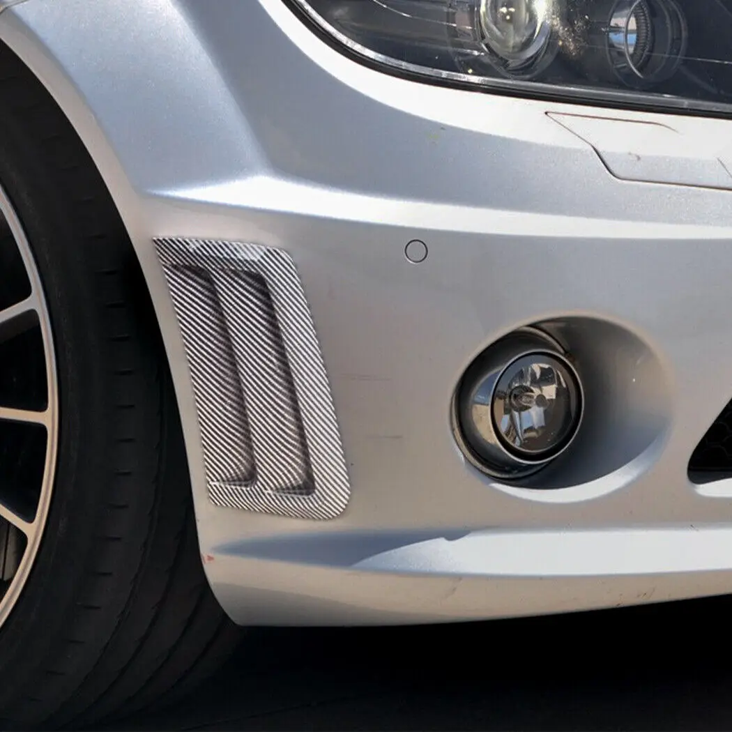 For Benz W204 S204 C63 AMG 2007 2008 2009 2010 Car Front Bumper Splitter Side Air Vent Outlet Covers ABS Accessories view 3