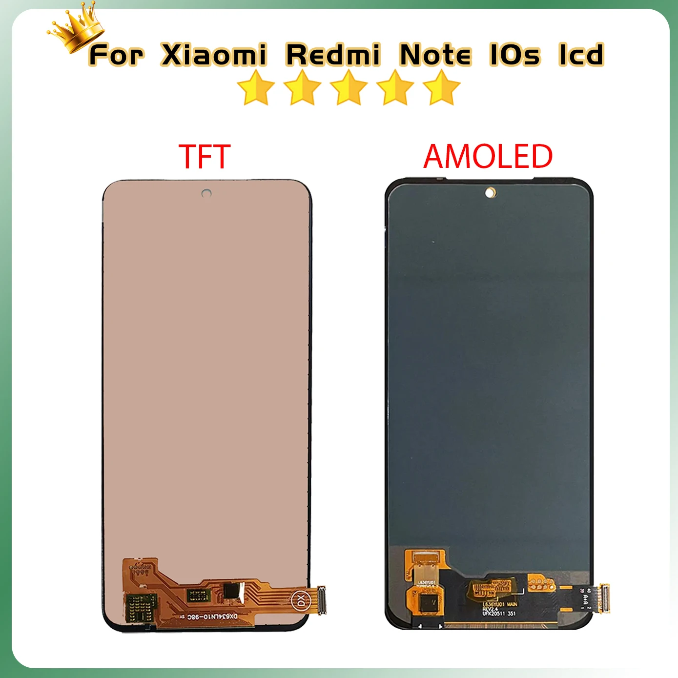 LCD AMOLED For Redmi Note10S M2101K7AI M2101K7BG For Xiaomi Redmi Note 10 4G 10S LCD Display Touch Screen Digitizer Assembly