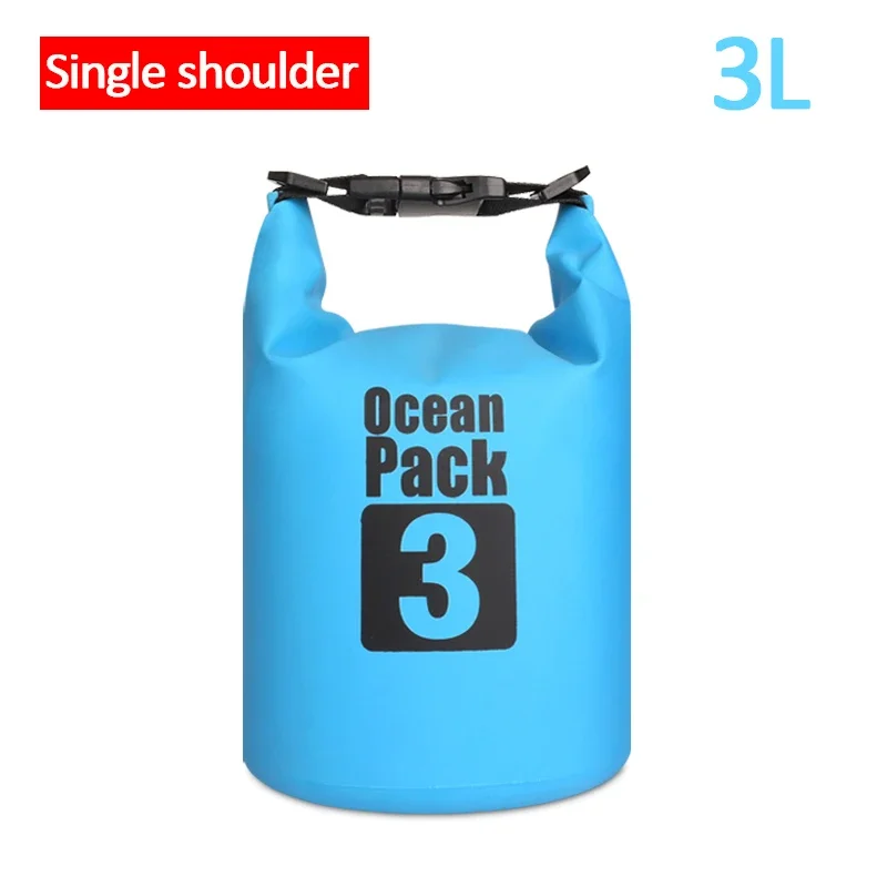 CWILKES Wasserdichter PVC-Trockensack für Damen und Herren, 2 l/5 l/10 l/15 l/20 l/30 l, Outdoor-Sport-Aufbewahrungstasche für Kajakfahren, Bootfahren, Angeln, Schwimmen 7