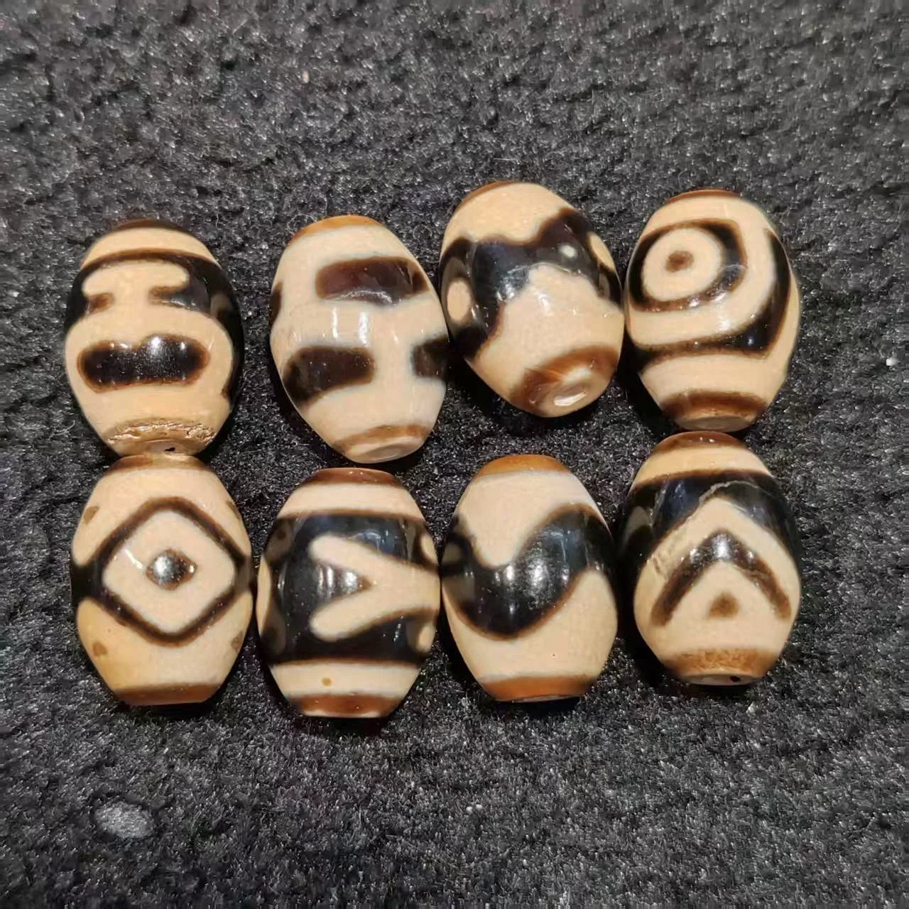 50 pcs Special Offer: Tibetan Tooth Yellow 12*16mm Daluo Agate Tianzhu Necklace Pendant Bracelet DIY Accessories Dzi