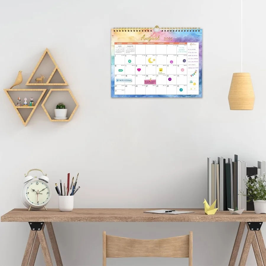2026 تقويم الحائط 18 تقويم الحائط الشهري لسطح المكتب 20252026 يوليو 2025 إلى ديسمبر 2026 11 "x 8.5" مخطط جدار الثلاجة المغناطيسي لـ