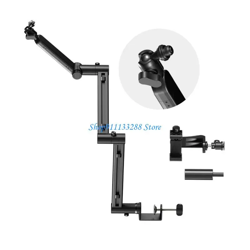 G88D Professional Microphone Holder With 3 Stage Adjustable Arm And Invisible Cable Design Stand Mic Mount Holder