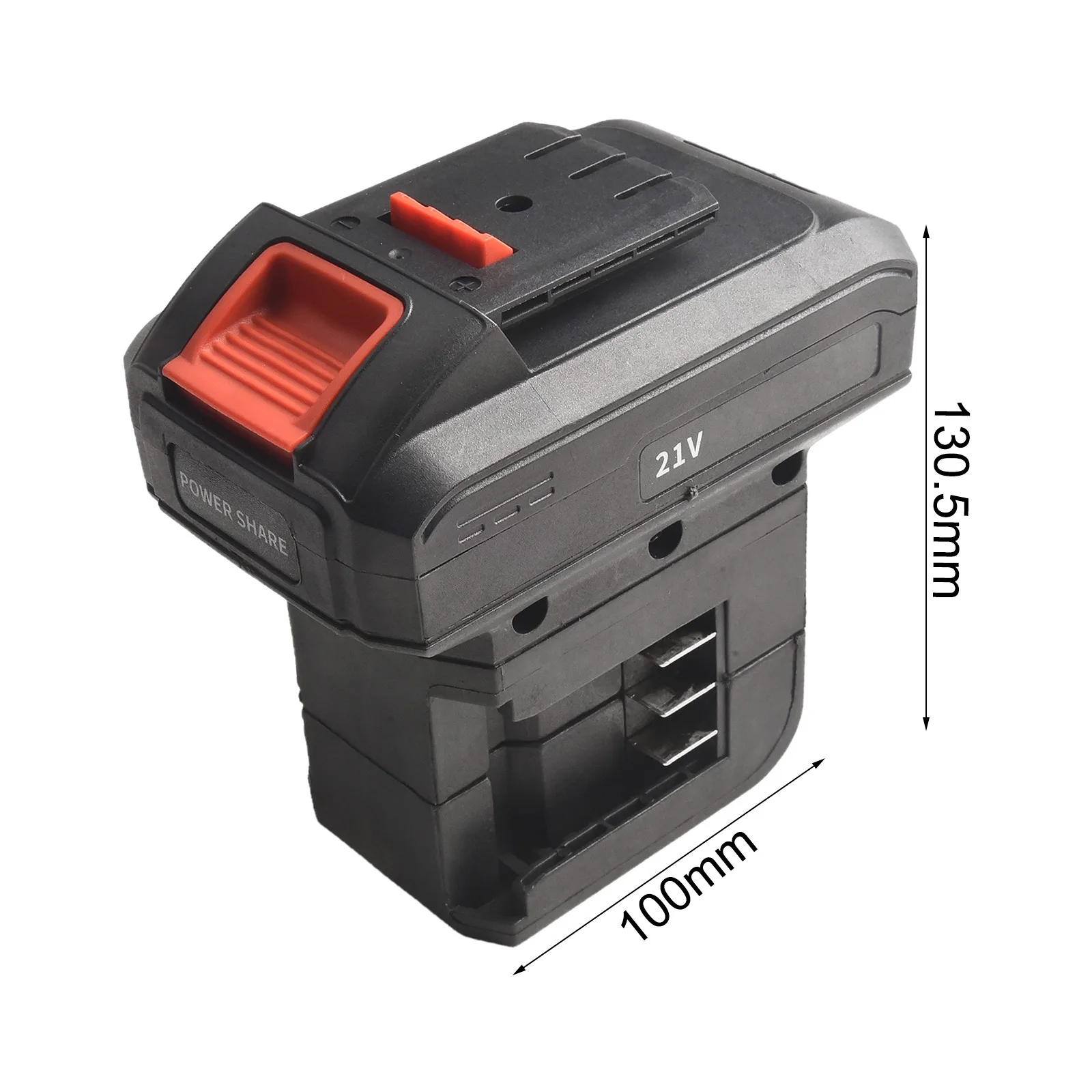 Home Black Battery Converter Keys Locking Power Strong Versatile Work Lights 1 To 2 Adapter Charger Easy To Install