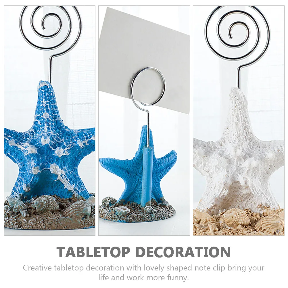 

2PCS Note Holders Desktop Memo Clamps Photo Cards Table Numbers Resin Metal Home Office Decor Party Favors Christmas