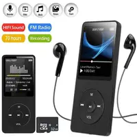 Tarjeta MP4 FM con inserción, reproductor Bluetooth, grabación de carga USB, pantalla Digital, Walkman, compatible con Radio FM, grabación de libros electrónicos