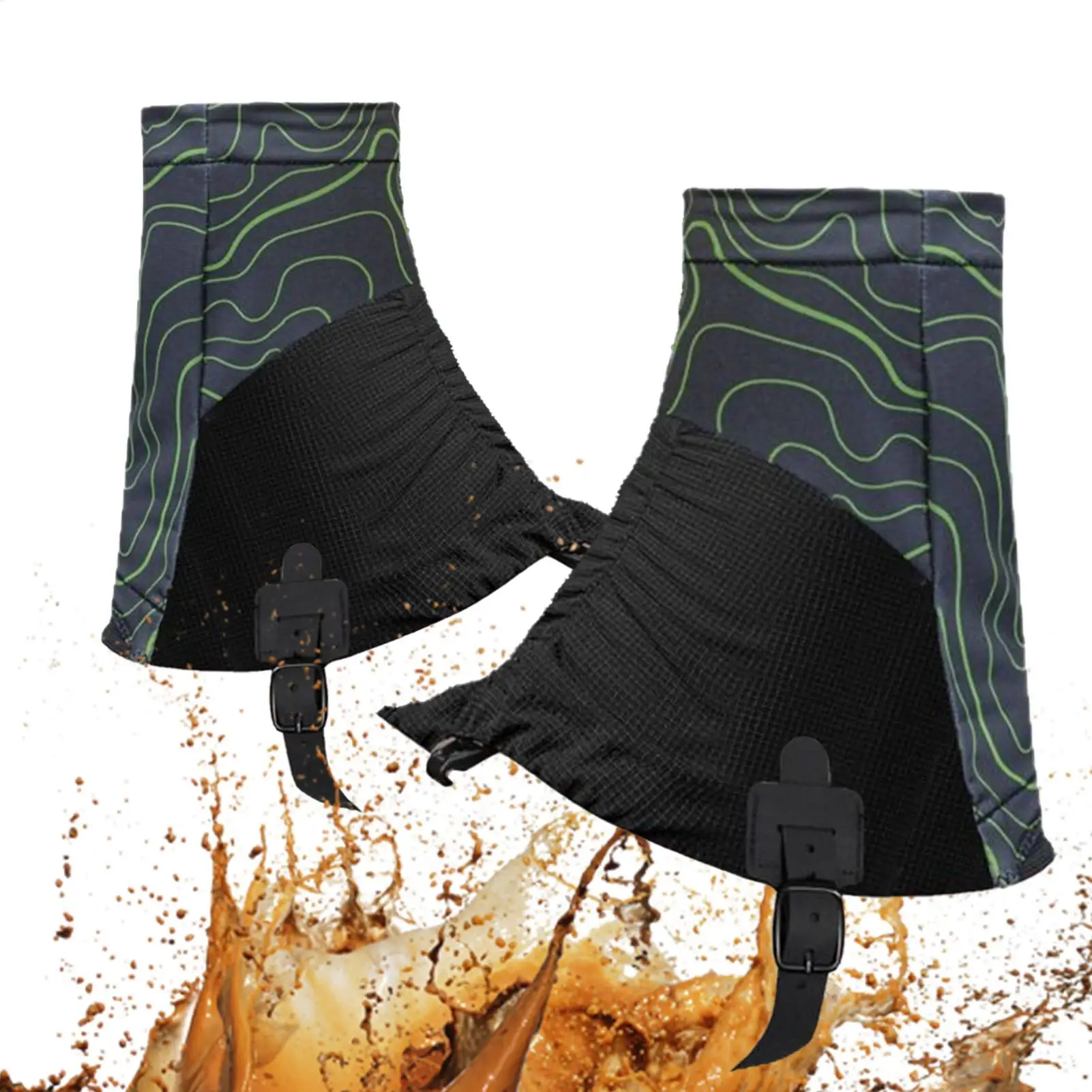 Shoe Gaiters Sandproof Breathable Protector 1 Pair Snow Legging Gaiters For Mountaineering Desert Running Camping Outdoor Travel