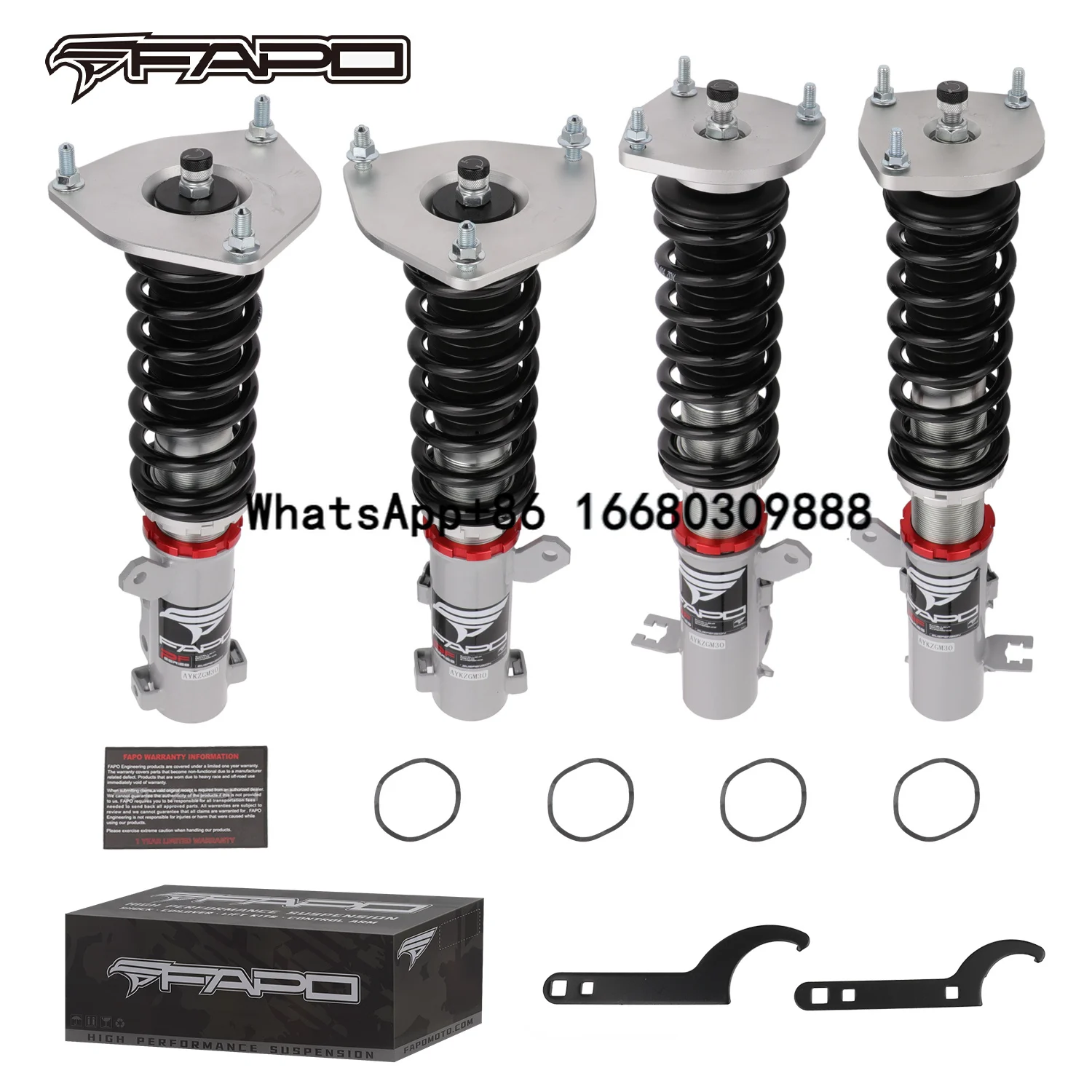

FAPO PF029320 for Tiburon 2nd Gen GK 2002-2008 Car Parts Suspense Damping Adjustable Coilover Shock Absorber