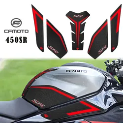 3D Rubber Fuel Tank Pad Anti-slip Protector Motorcycle Sticker Decal Gas Knee Grips Stickers for CFMOTO 450SR 450 SR 450sr