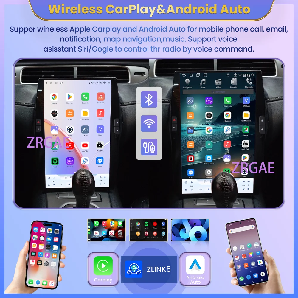 14.5”Android15 Qualcomm 6125 For Chevrolet Camaro 2008-2015 Tesla Style Car GPS Navigation Multimedia Player Car Radio Recorder