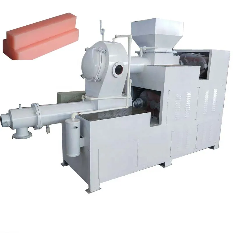 Automatic Double Screw Vacuum Toilet Soap Making Plodding Extruding Machine Plodder For Soap Production Line