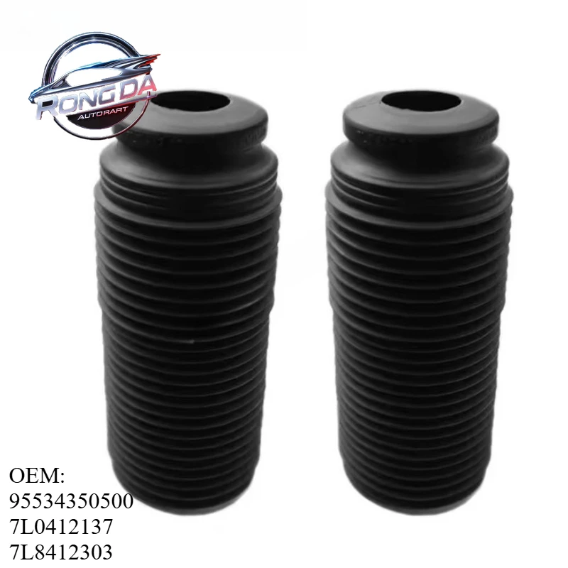 

95534350500 7L0412137 7L8412303 2PCS Dust Cover Shock Absorber Bellow Boot Set For VW Touareg Audi Q7 Porsche Cayenne 2003-2010