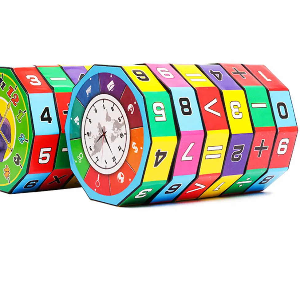 5 قطعة الدعامة الهندسية التعليمية الحسابية أداة تدريب الرياضيات المتينة للأطفال تطوير الدماغ اللوازم المدرسية