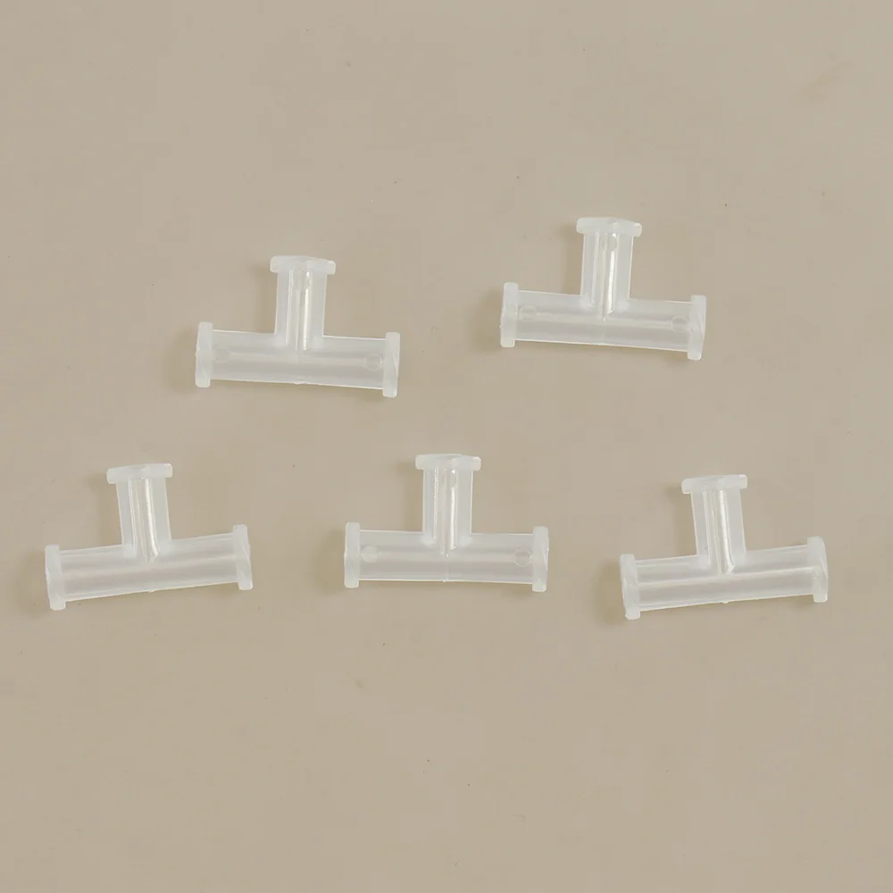 3 4 Three Way PP Tee Female Luer Connector T-Shaped Coupling Piece