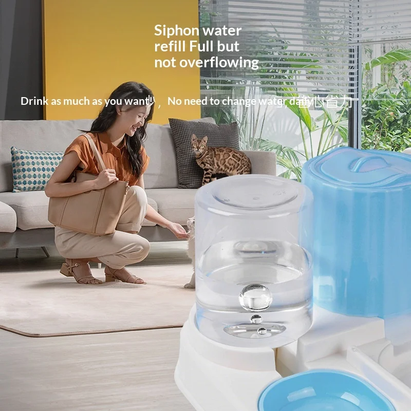 Dispensador automático 2 en 1 para gatos: agua y comida fácil - imagen 2