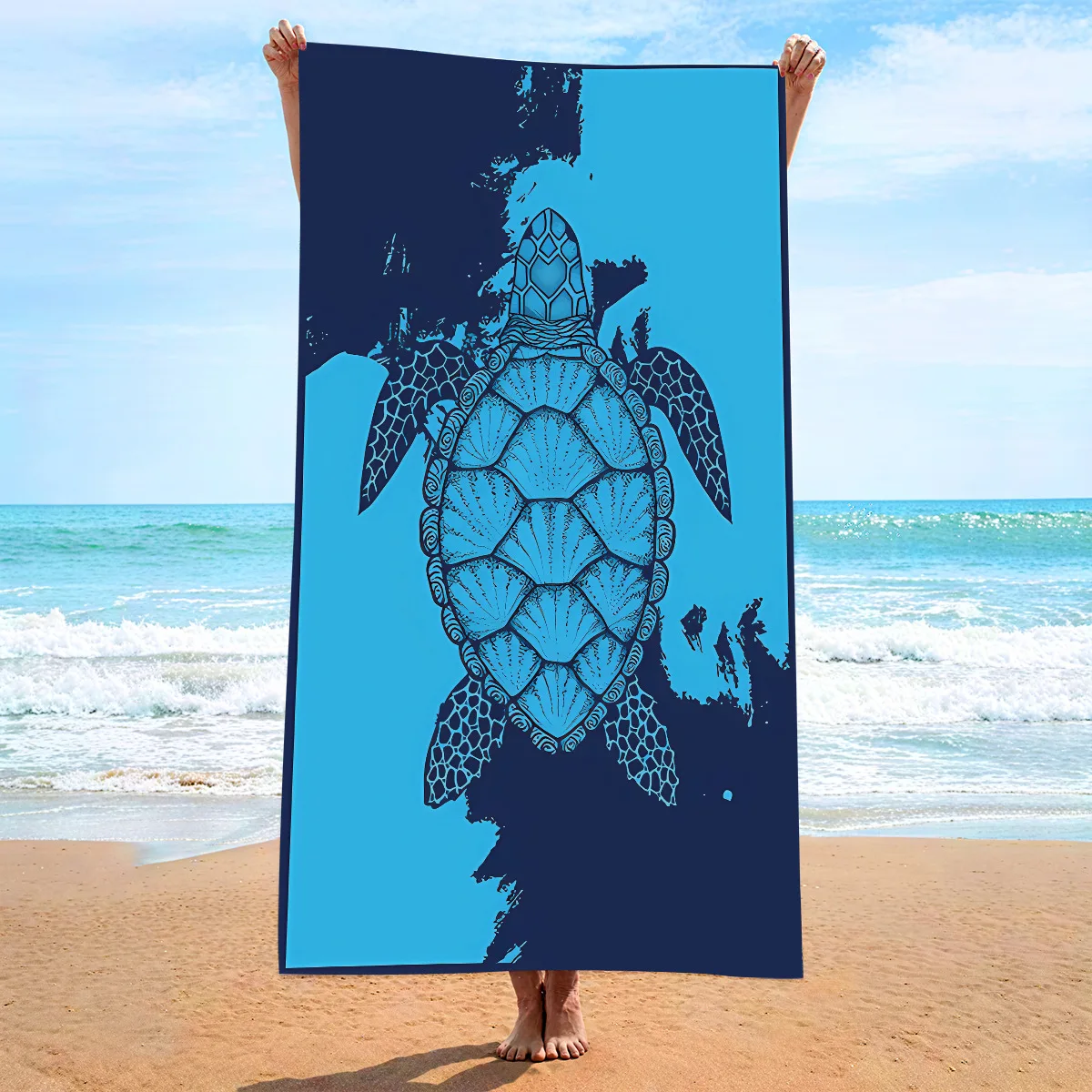 Sea Turtle Beach Towel Microfiber Quick Dry Absorbent Lightw