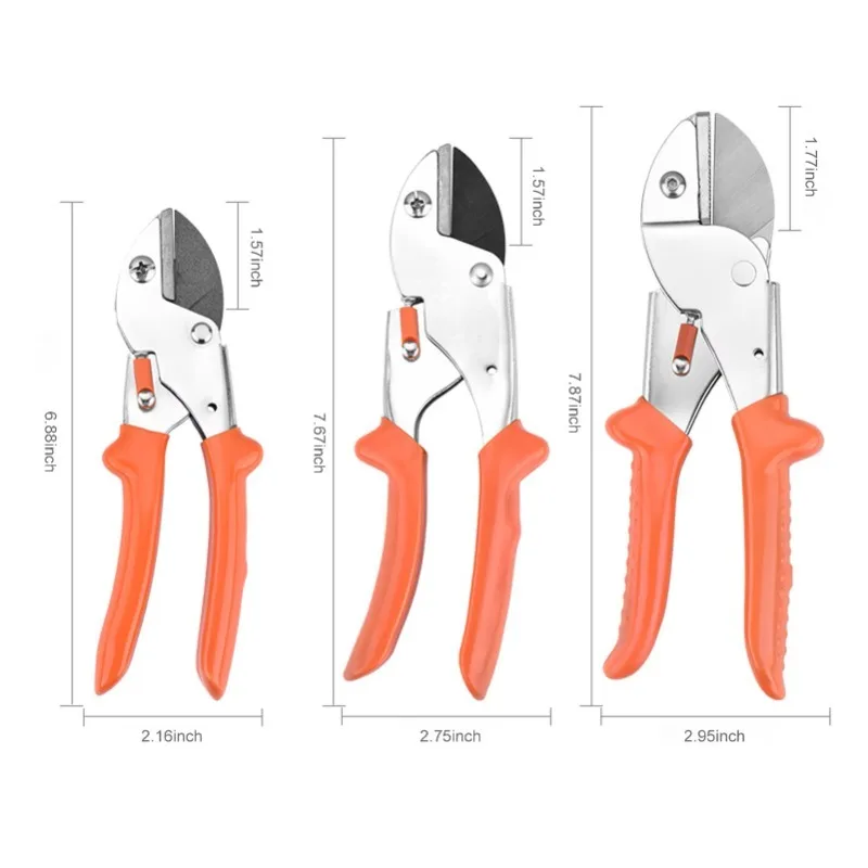 Tijeras de podar de acero SK5 para jardín, tijeras para árboles frutales para horticultura con mangos ergonómicos, tijeras de jardinería, cortadores para bonsái, 1 ud.