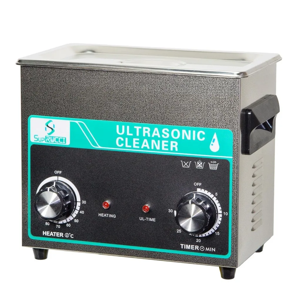 Ultrasonic Cleaners, 3L 120W , Heater Timer for Cleaning Carburetor, Circuit Board, Dirty Jewelry, Glasses, Ring, Retainer