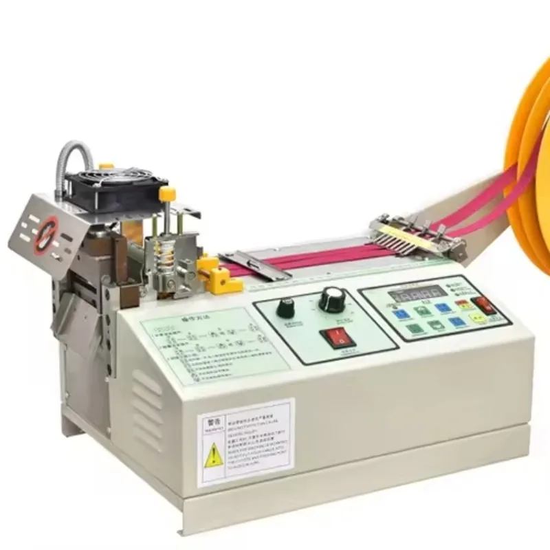 988T Factory Price Automatic Hot Cold Industrial High Speed Tape Belt Label Webbing Cutting Machine